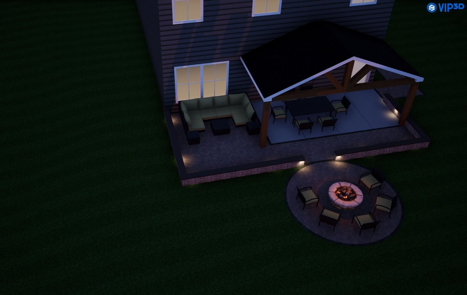 3D design aerial render NC