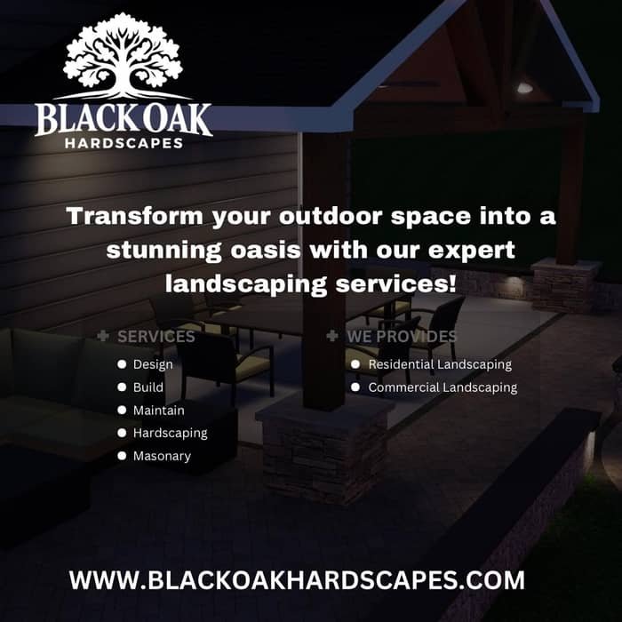 3D hardscape design render by Black Oak Hardscapes Western NC