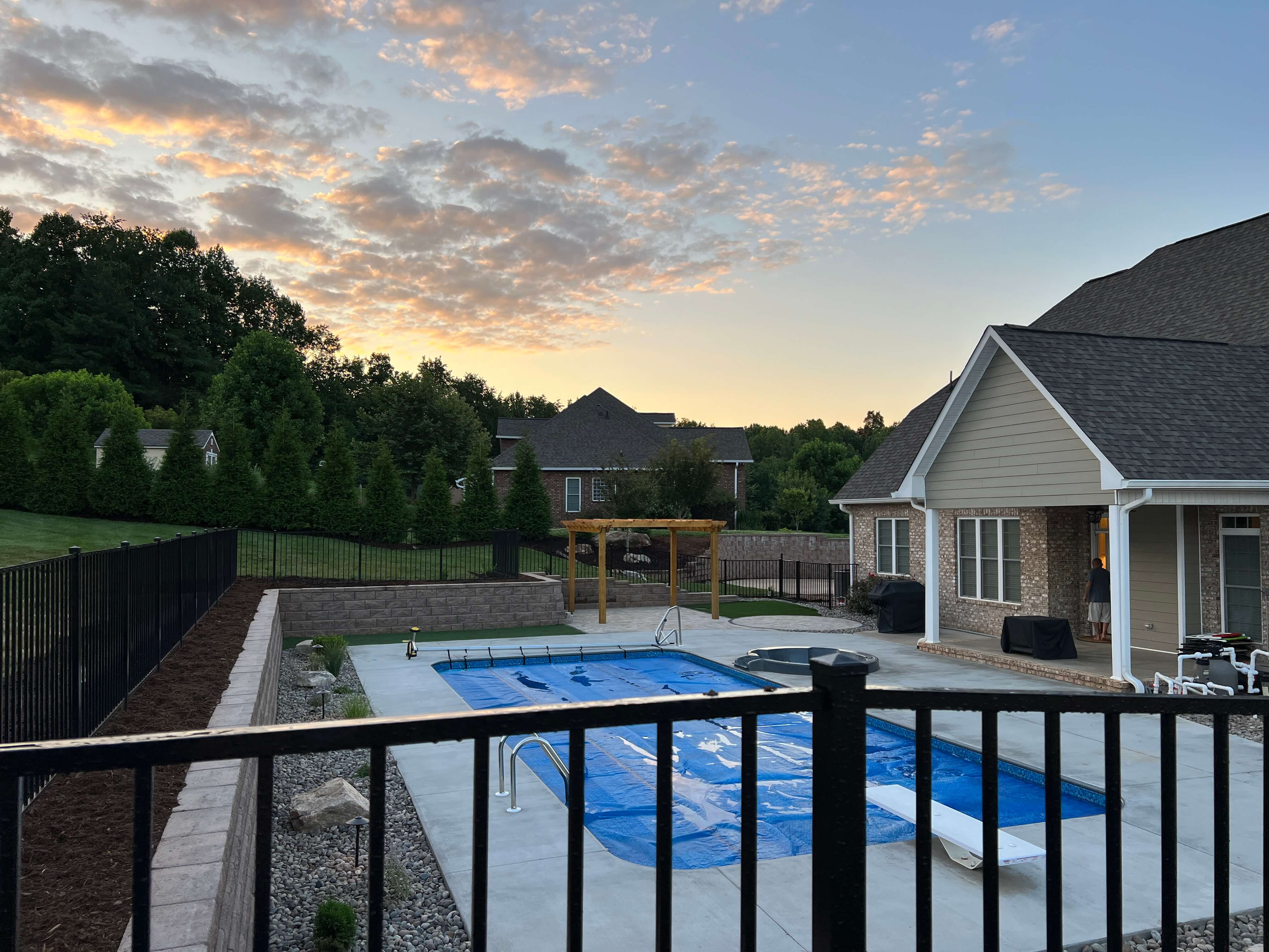 Paver patio and retaining wall Morganton NC