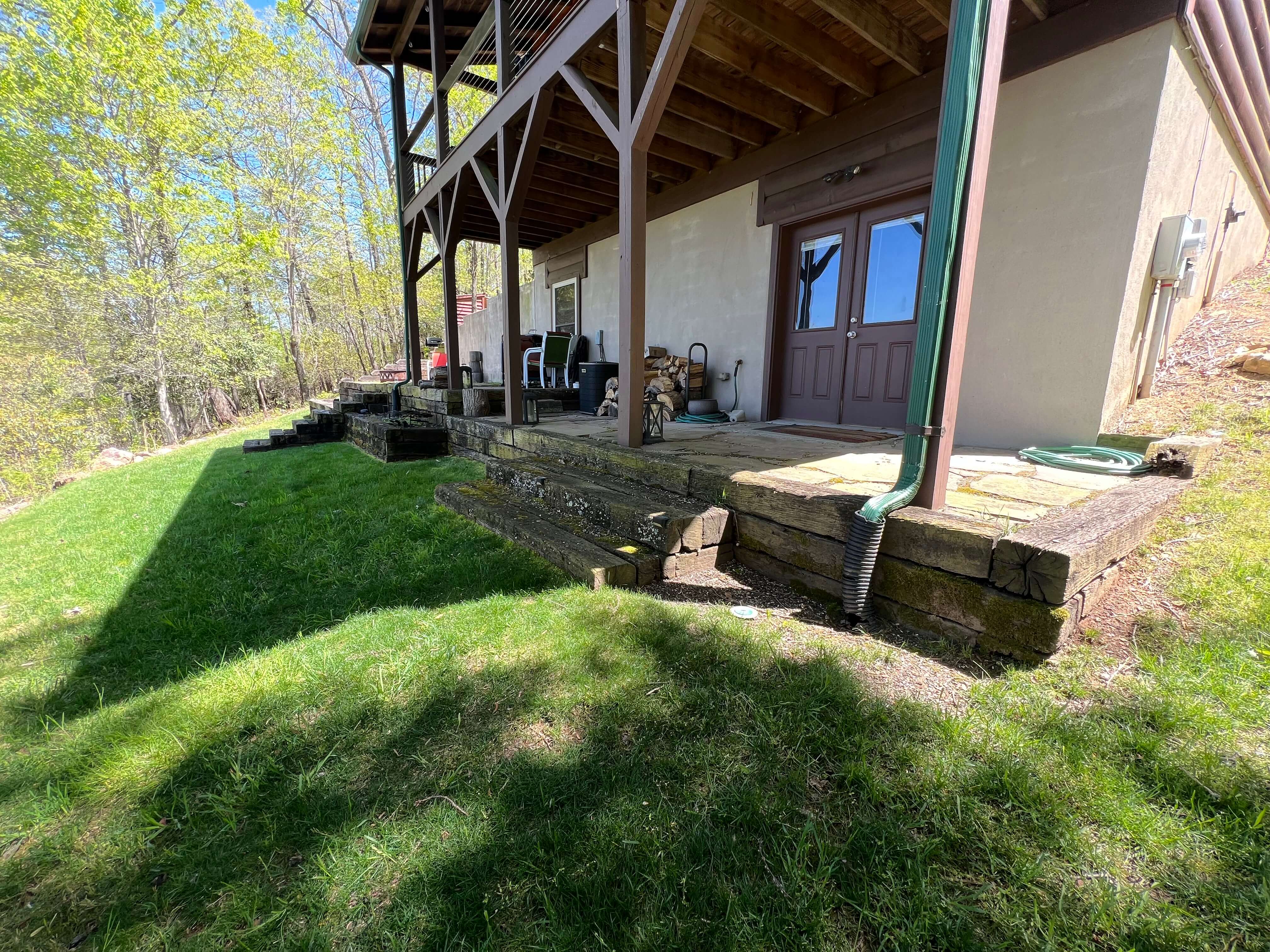 Walkway and hardscaping installation by Black Oak Hardscapes Western NC